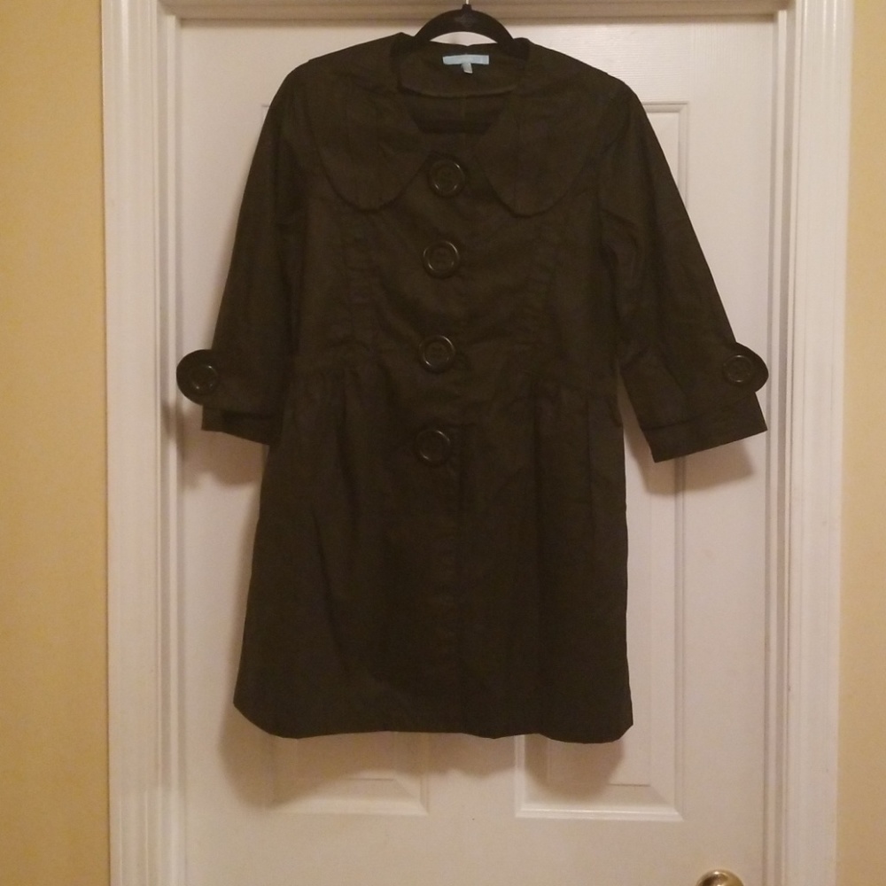 💞NWOT Whish Stylish 3 quarter length Trench Coat